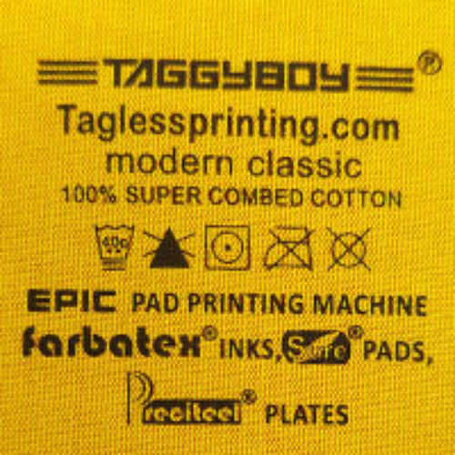 Tagless Printing Machine TaggyBoy Pad Printing Machine Best pad printing on garments