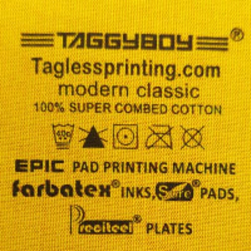 Tagless Printing Machine TaggyBoy Pad Printing Machine Best pad printing on garments